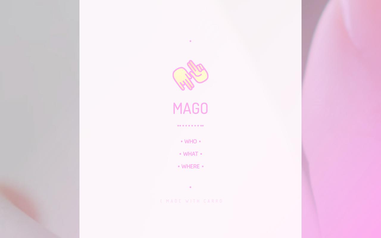 Carrd profile picture for @mago